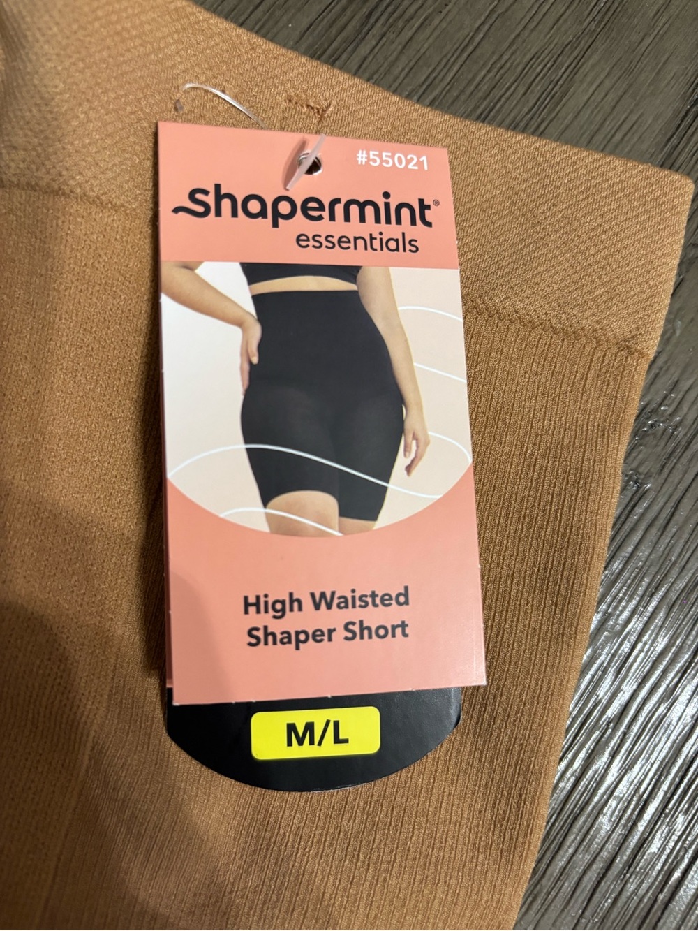 Shapermint High-Waist Shaper Short in Tan NWT Size M/L - Picture 3 of 4